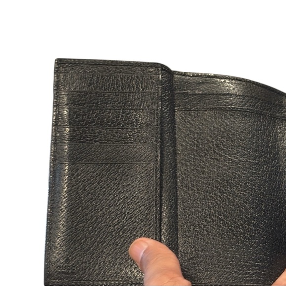 GUCCI BLACK LEATHER WALLET AUTHENTIC EUC - Picture 4 of 12